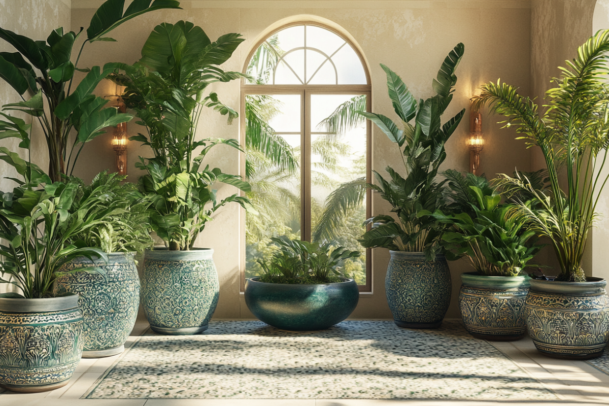 large indoor plant pots